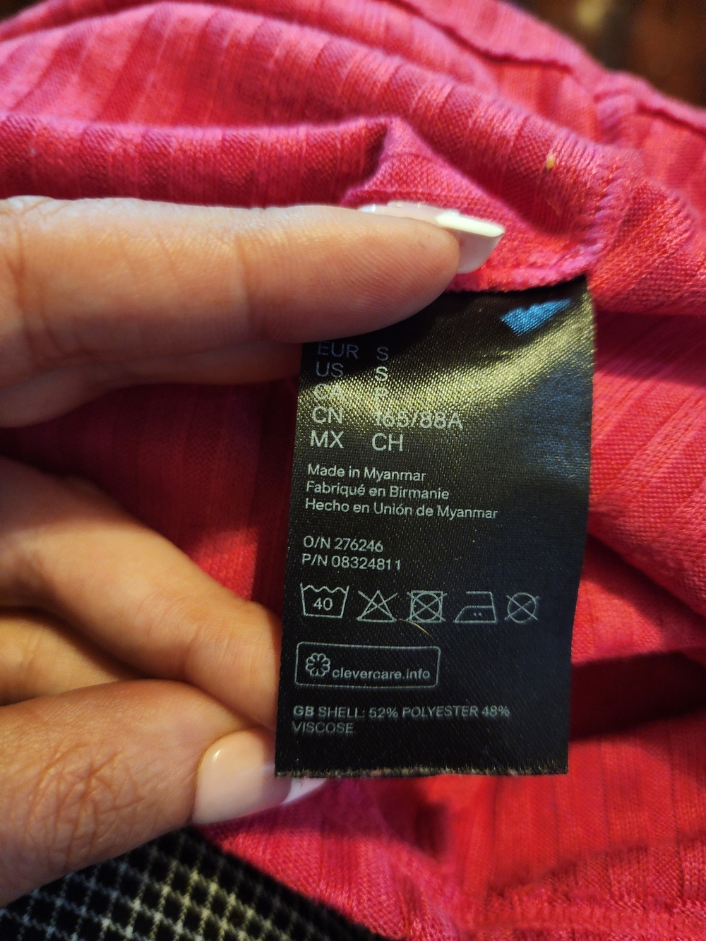 H&M Ribbed Button-Front Tank Top, Size Small - Picture 4 of 4